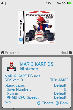 Per game settings