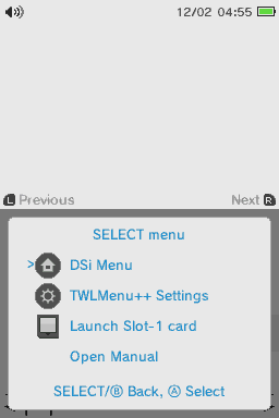 Select menu