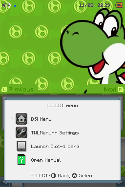 Select menu