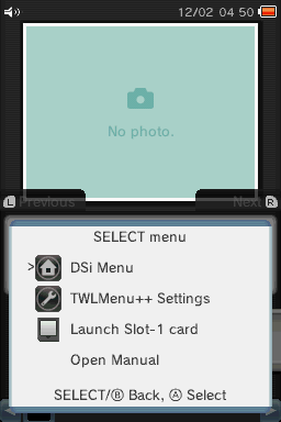 Select menu