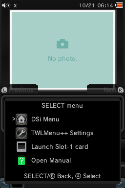 Select menu