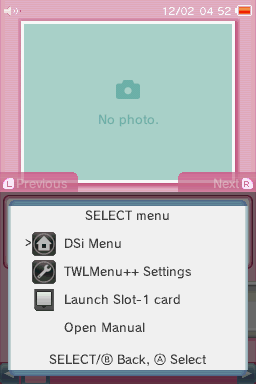 Select menu