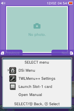 Select menu