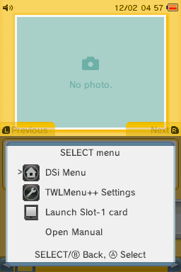 Select menu