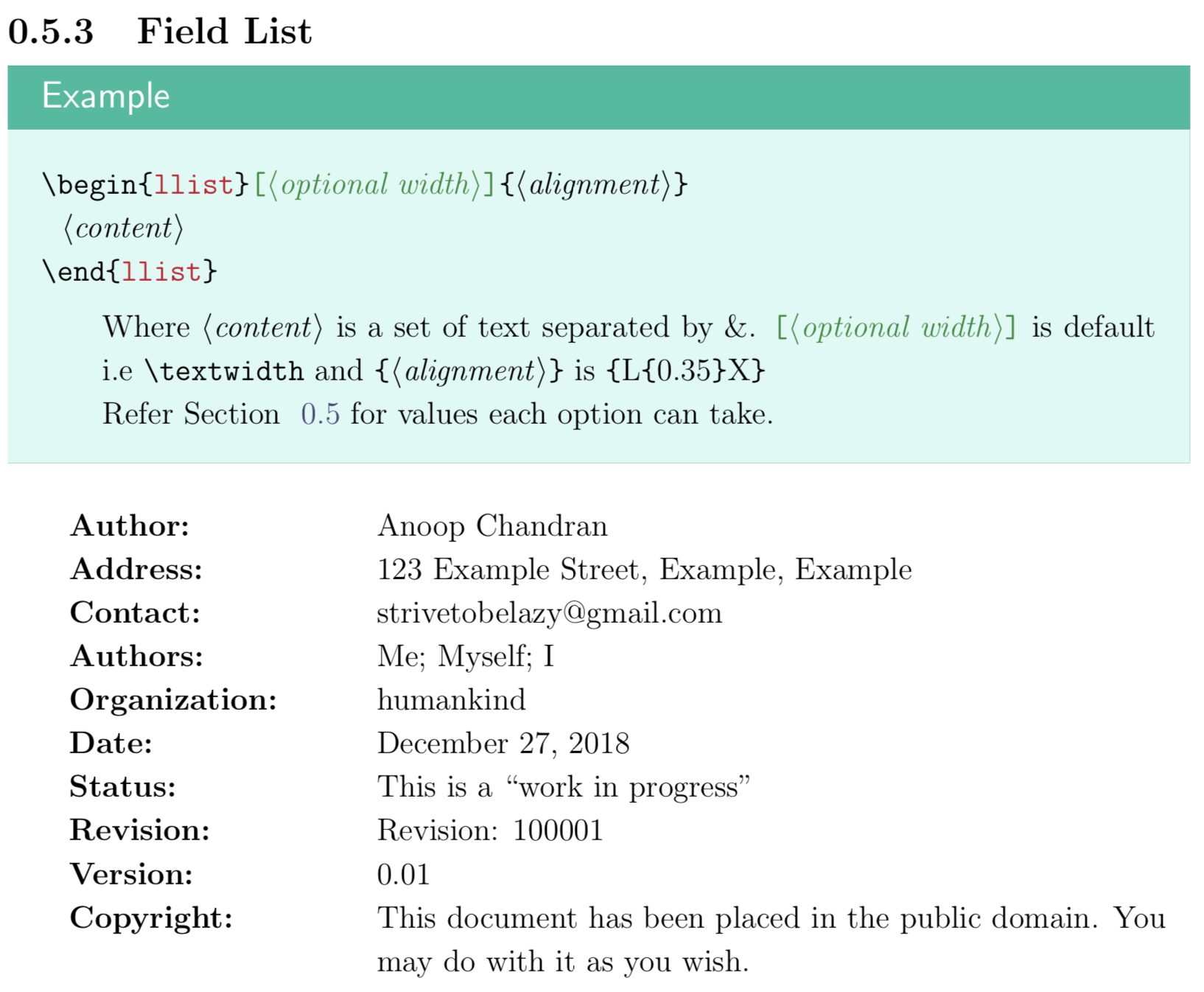 field-list