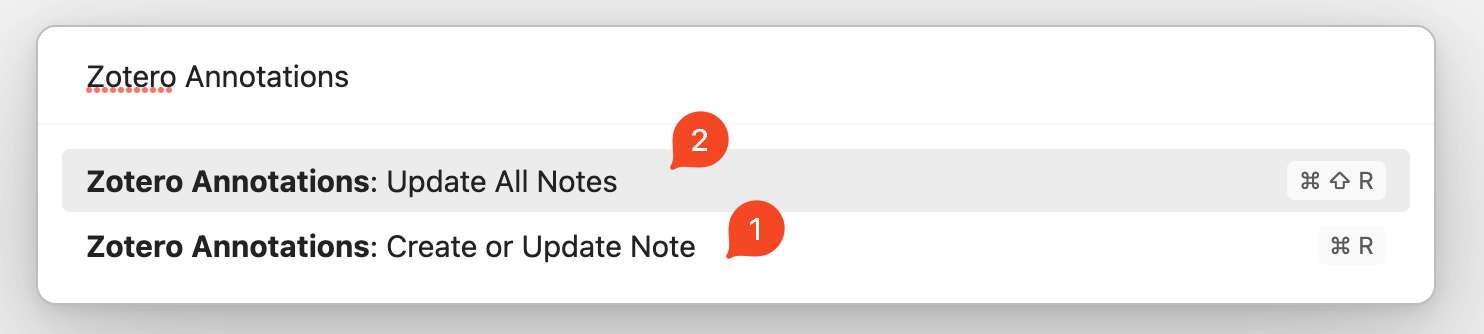 command modal