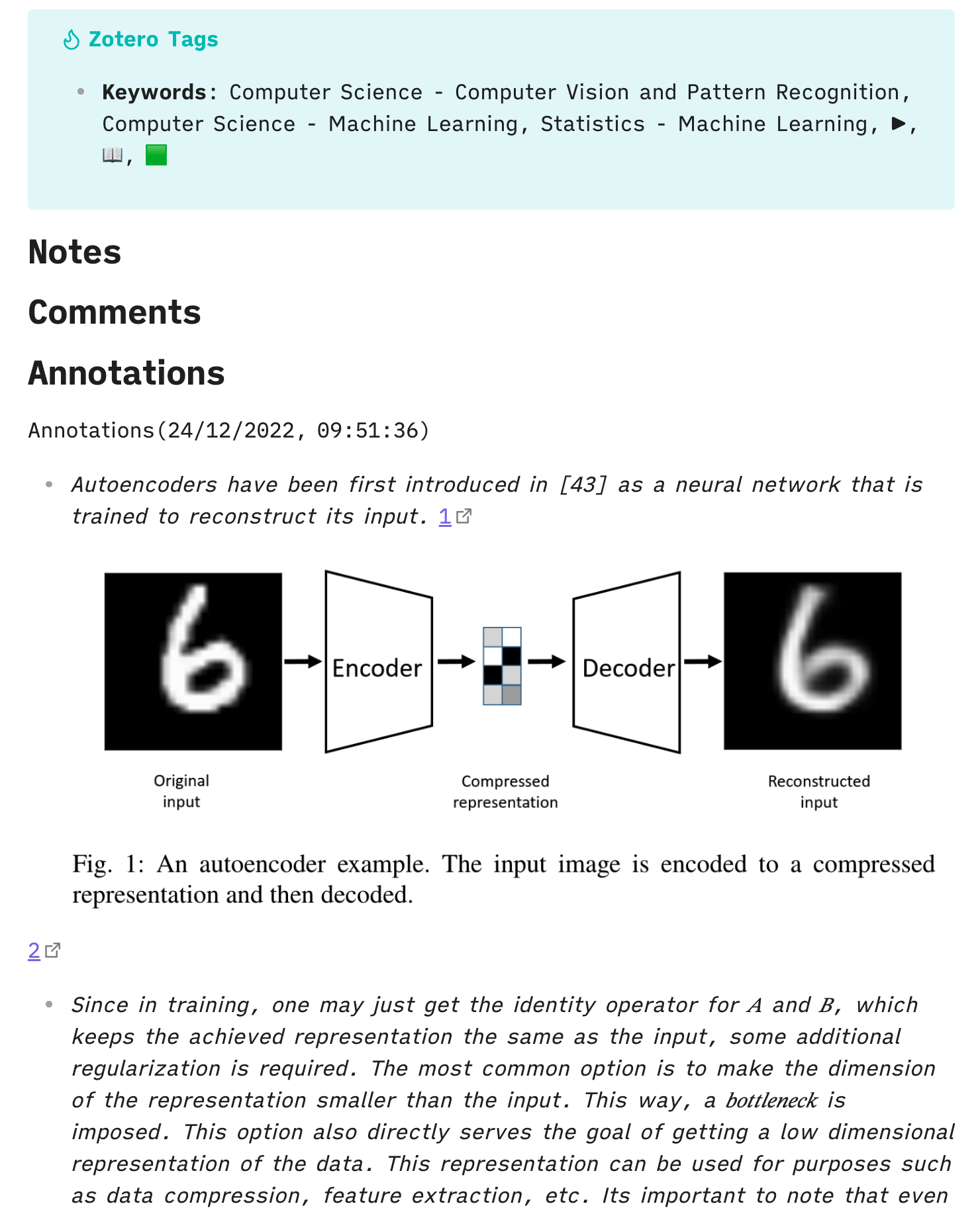 annotations page