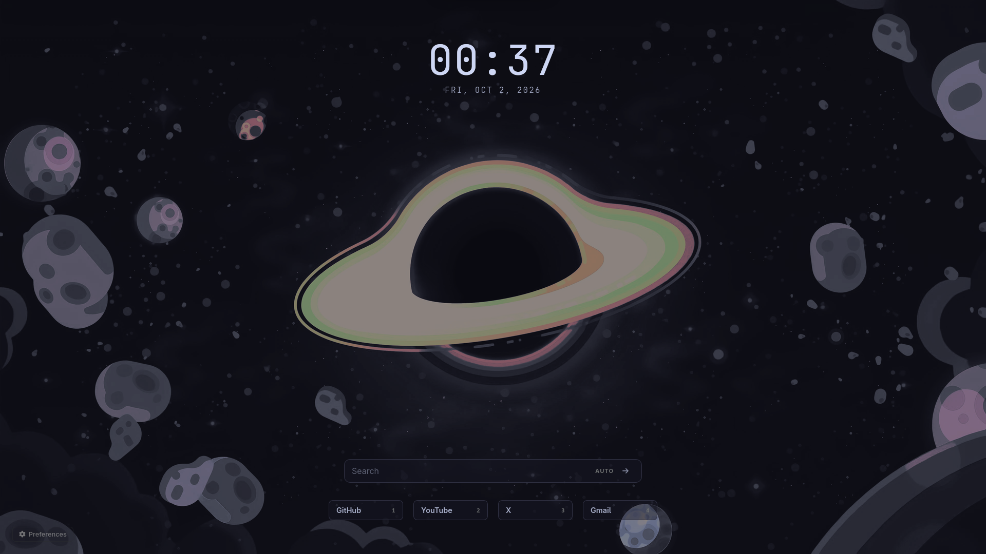 Catppuccin Mocha Black Hole Preset
