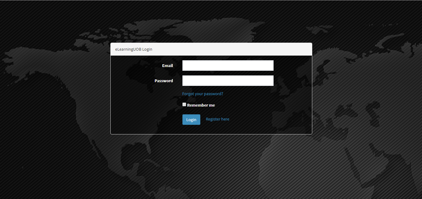 Login page frondend