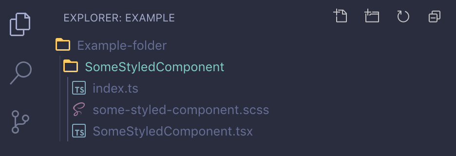 Component structure with style