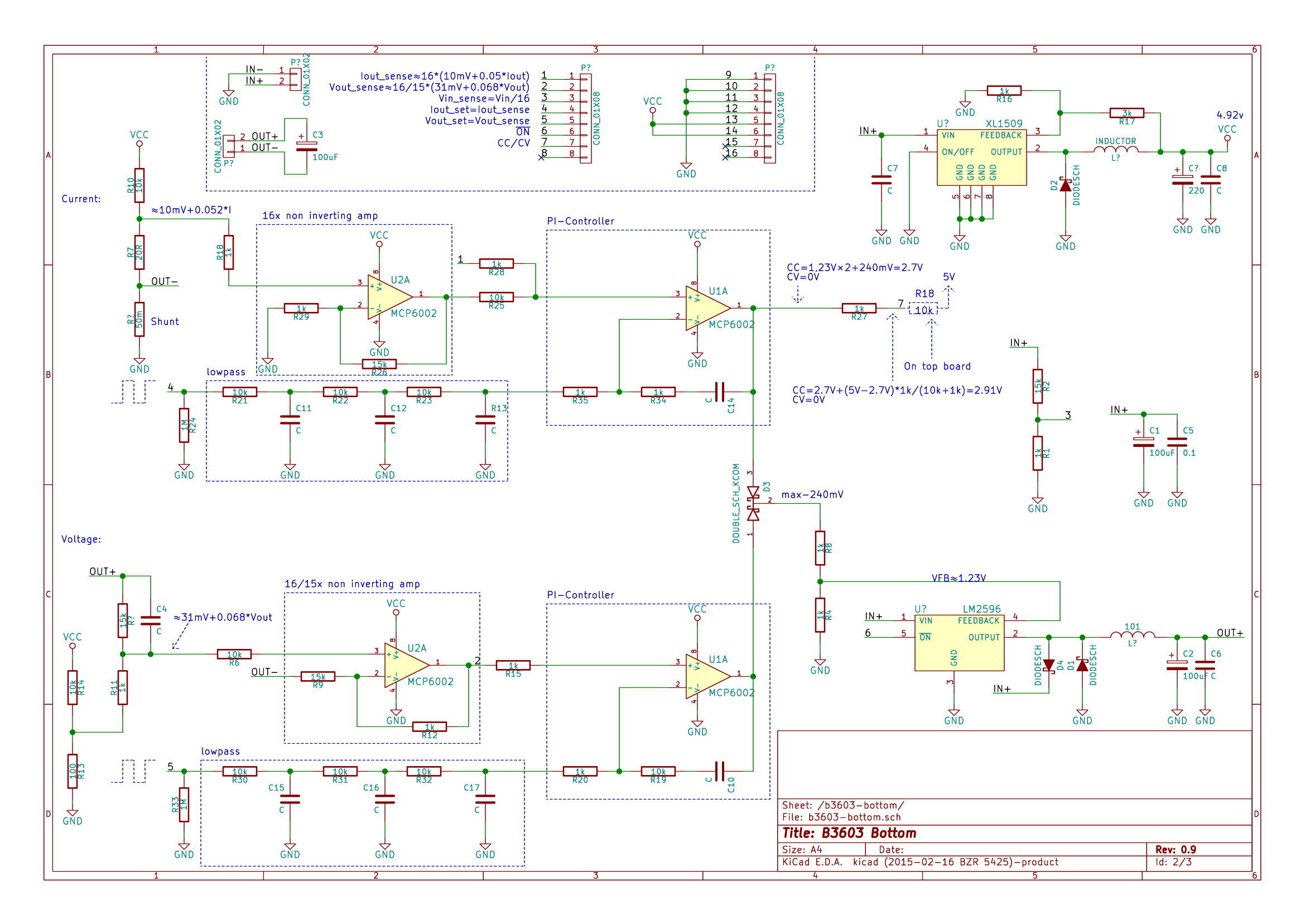 B3603 Bottom Board Schematics