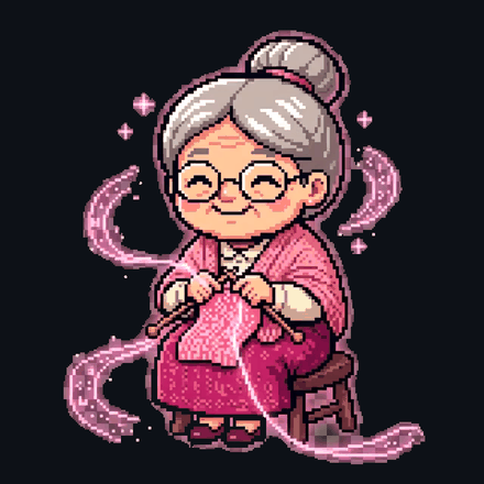 grandma, knitting your memory threads