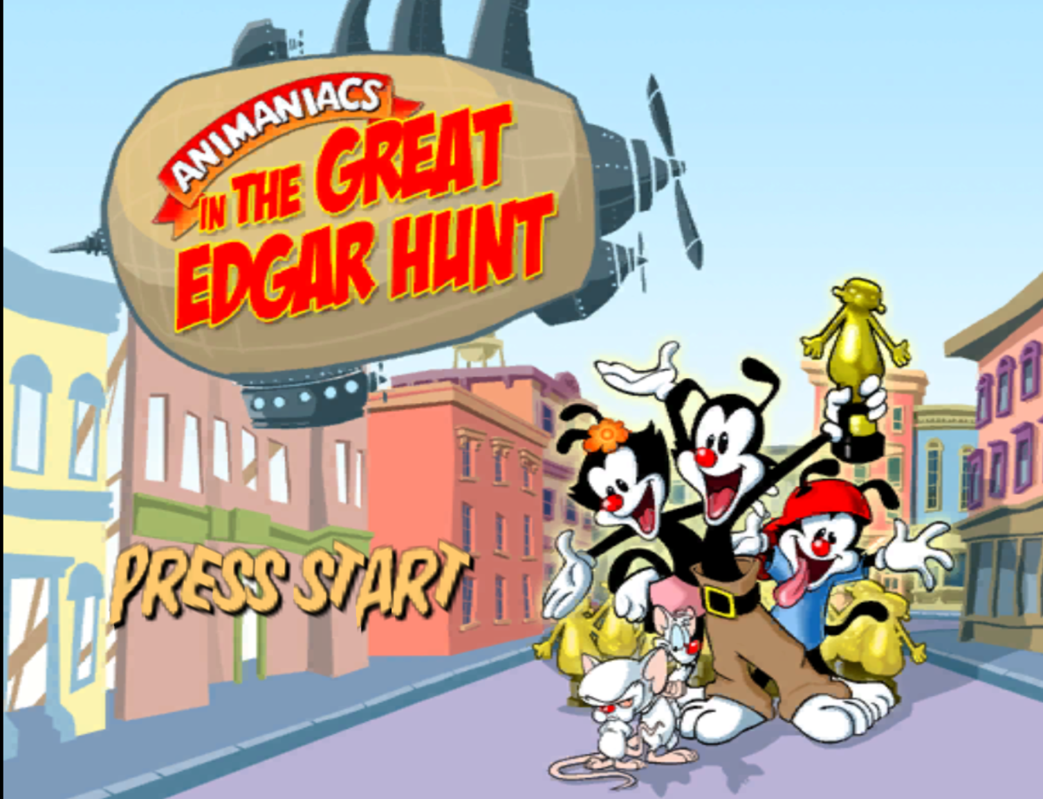 Animaniacs The Great Edgar Hunt title screen