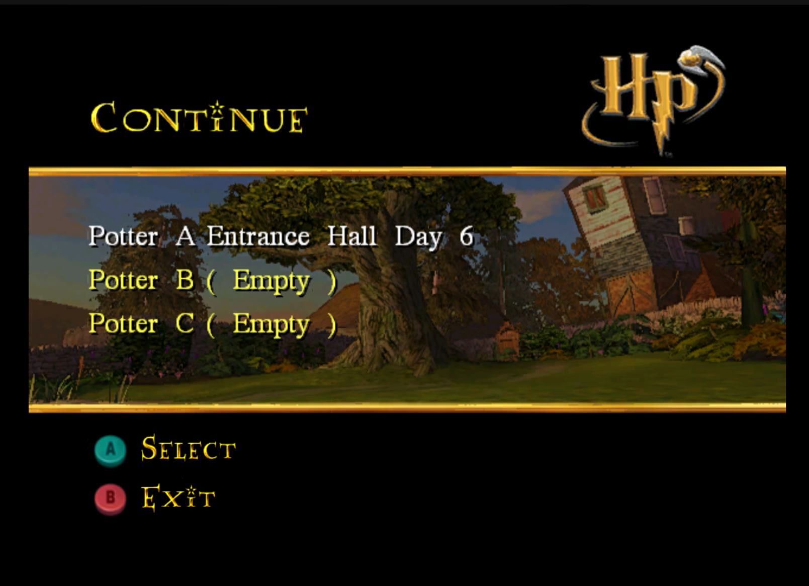Continue menu