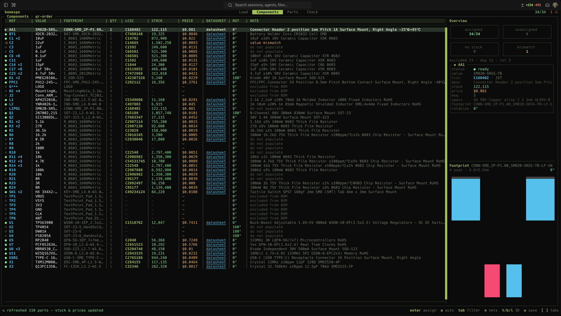 bomexpo Components view