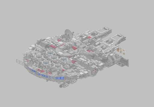 (INPUT) attached you will find a model for the Millenium Falcon.Modify it in order to create a new spaceship
