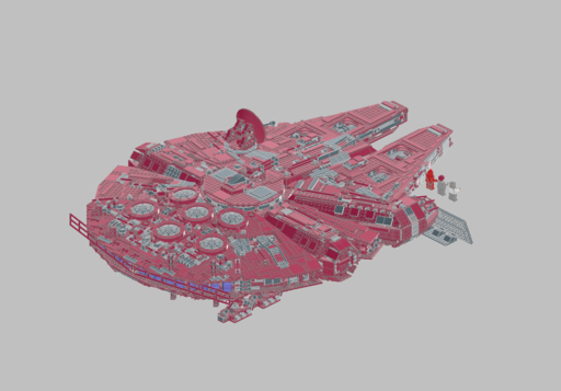 (RESULT) attached you will find a model for the Millenium Falcon.Modify it in order to create a new spaceship