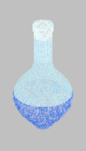 attached you will find the image of a transparent vase.