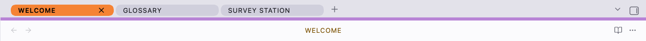 The tab row in light mode