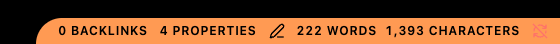 The status bar in dark mode
