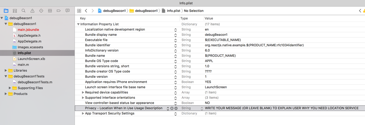 ios: request when in use authorization