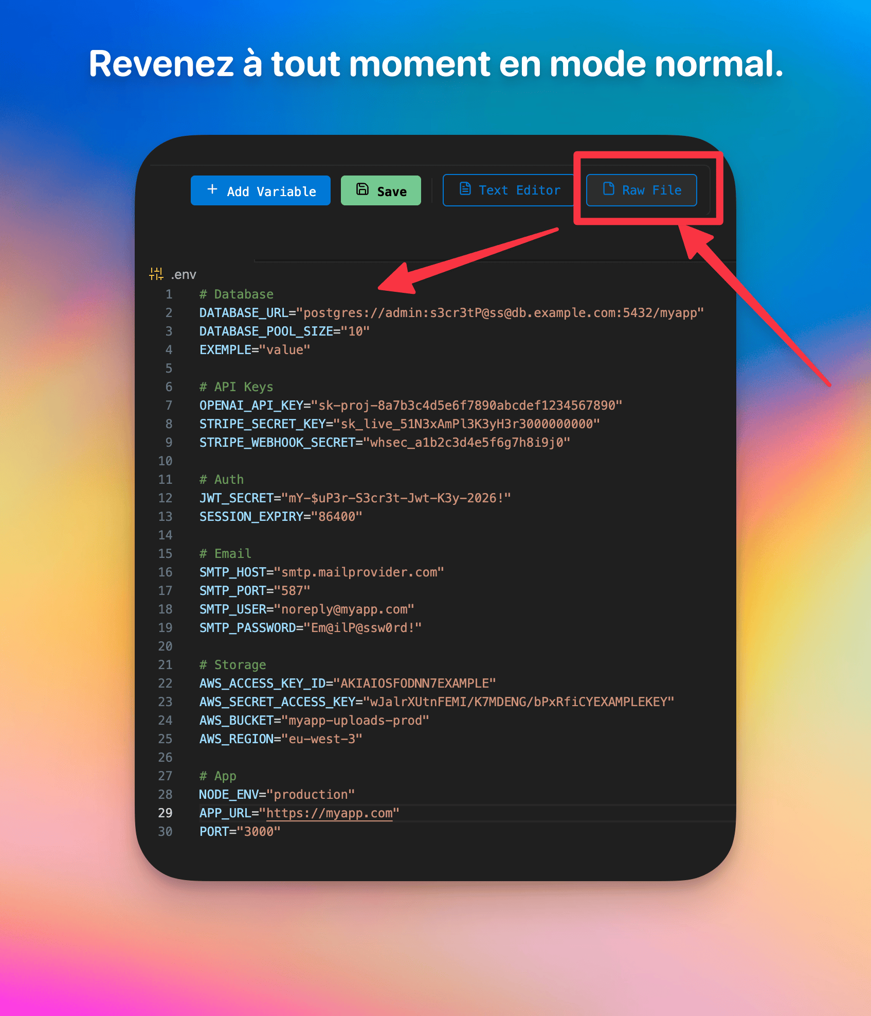 Raw file in VS Code native editor