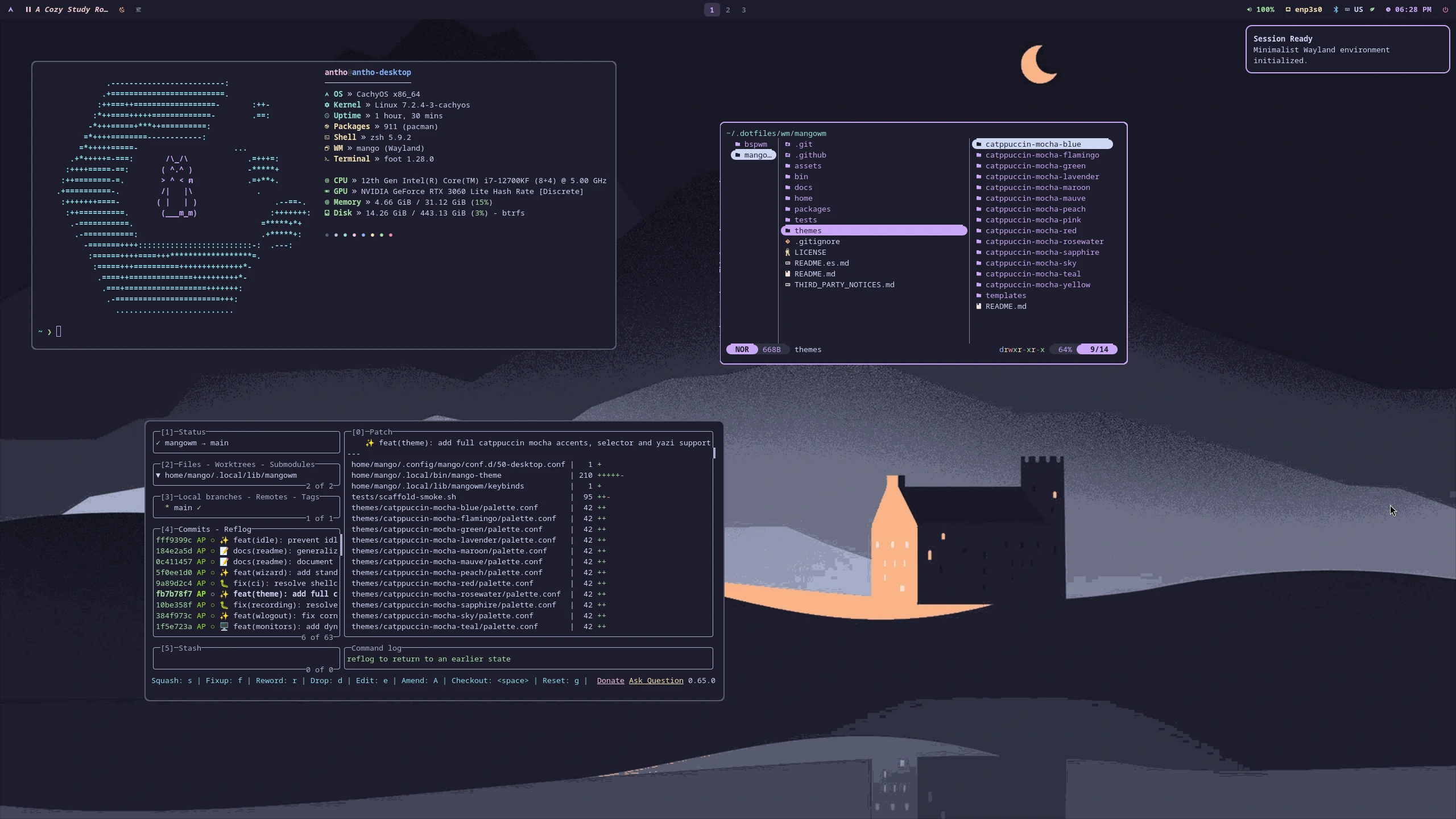 MangoWM Desktop Preview