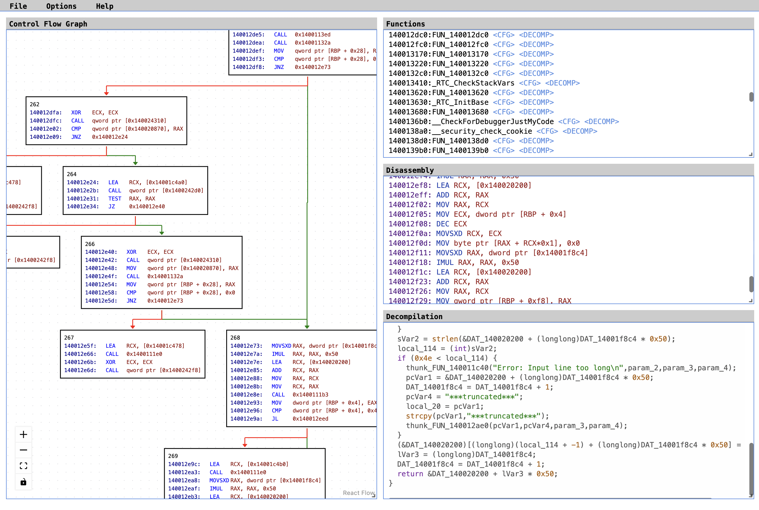 Netdis user interface