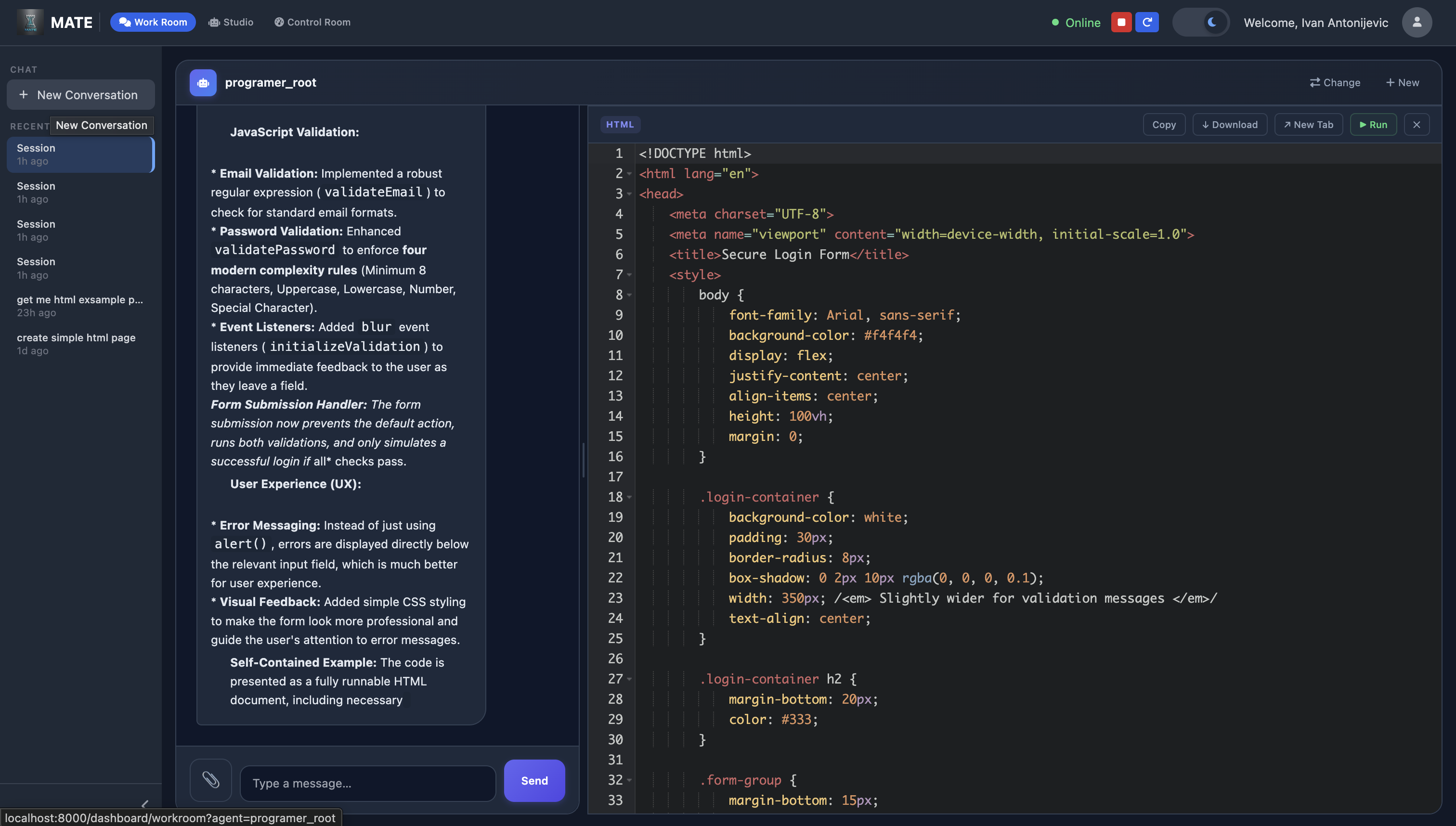 Canvas Code Editor