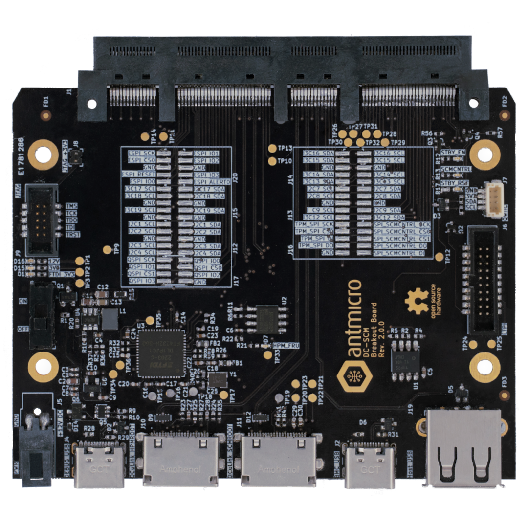 Dc scm breakout board, from the project README
