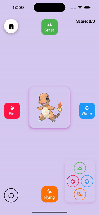 example gif with pokemon swiping app