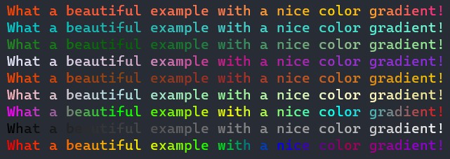 Textual Python Color Gradient GitHub - antoine311200/torchcolor: Torchcolor is a lightweight Python ...