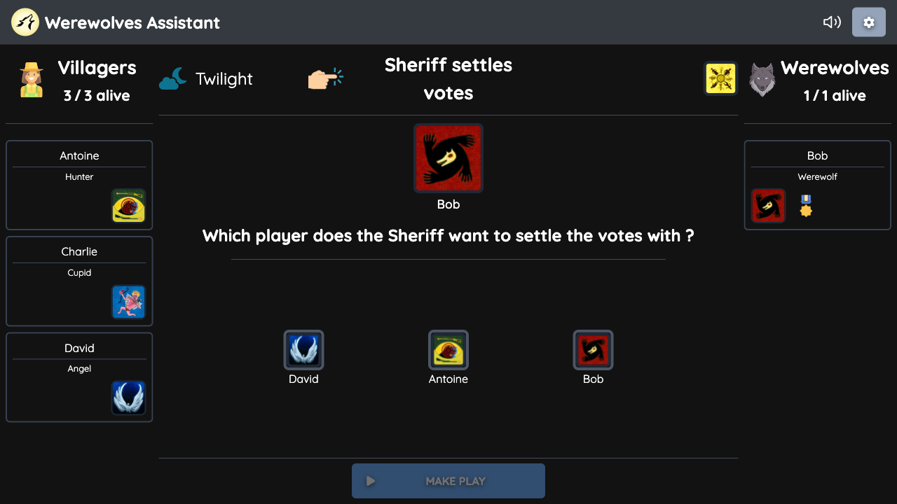 Sheriff settles votes Playground