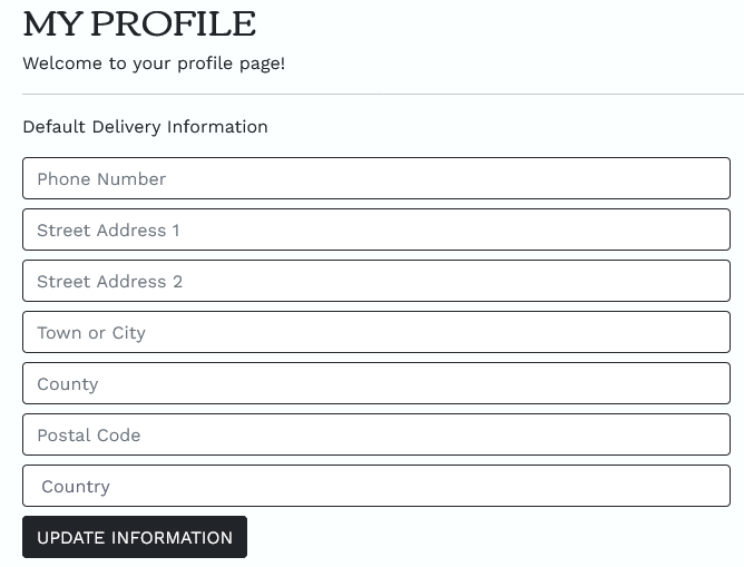 Update profile