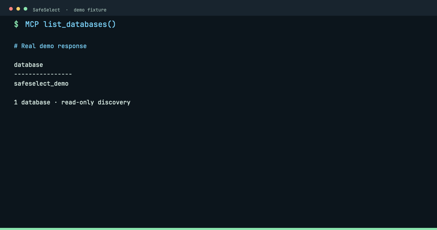 MongoDB list_databases response