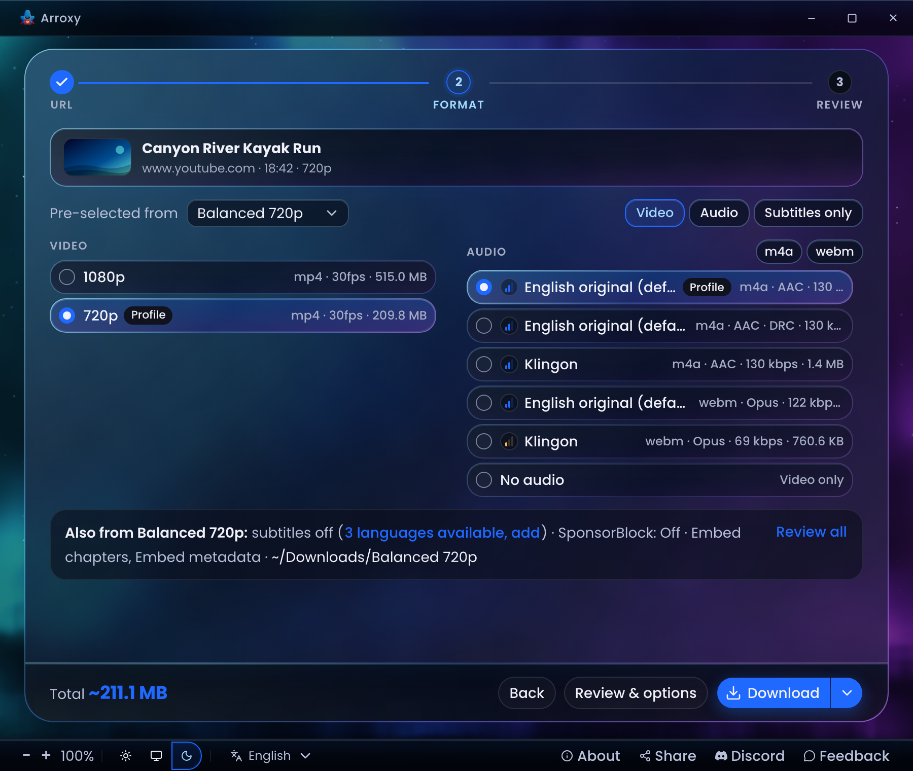 Arroxy — Multi-language audio