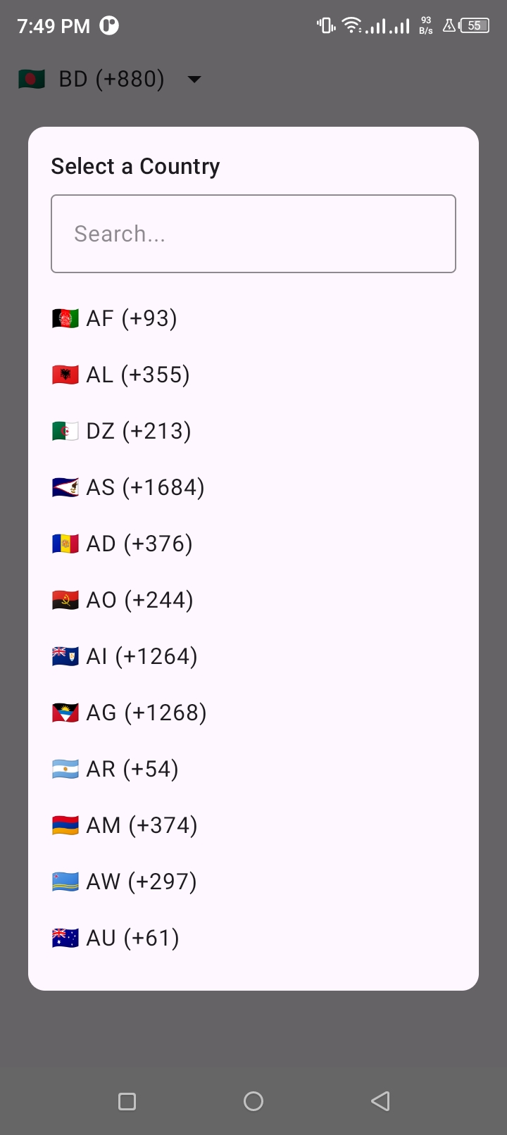 GitHub - antorsaha/GlobePicker: GlobePicker is a Country code picker ...
