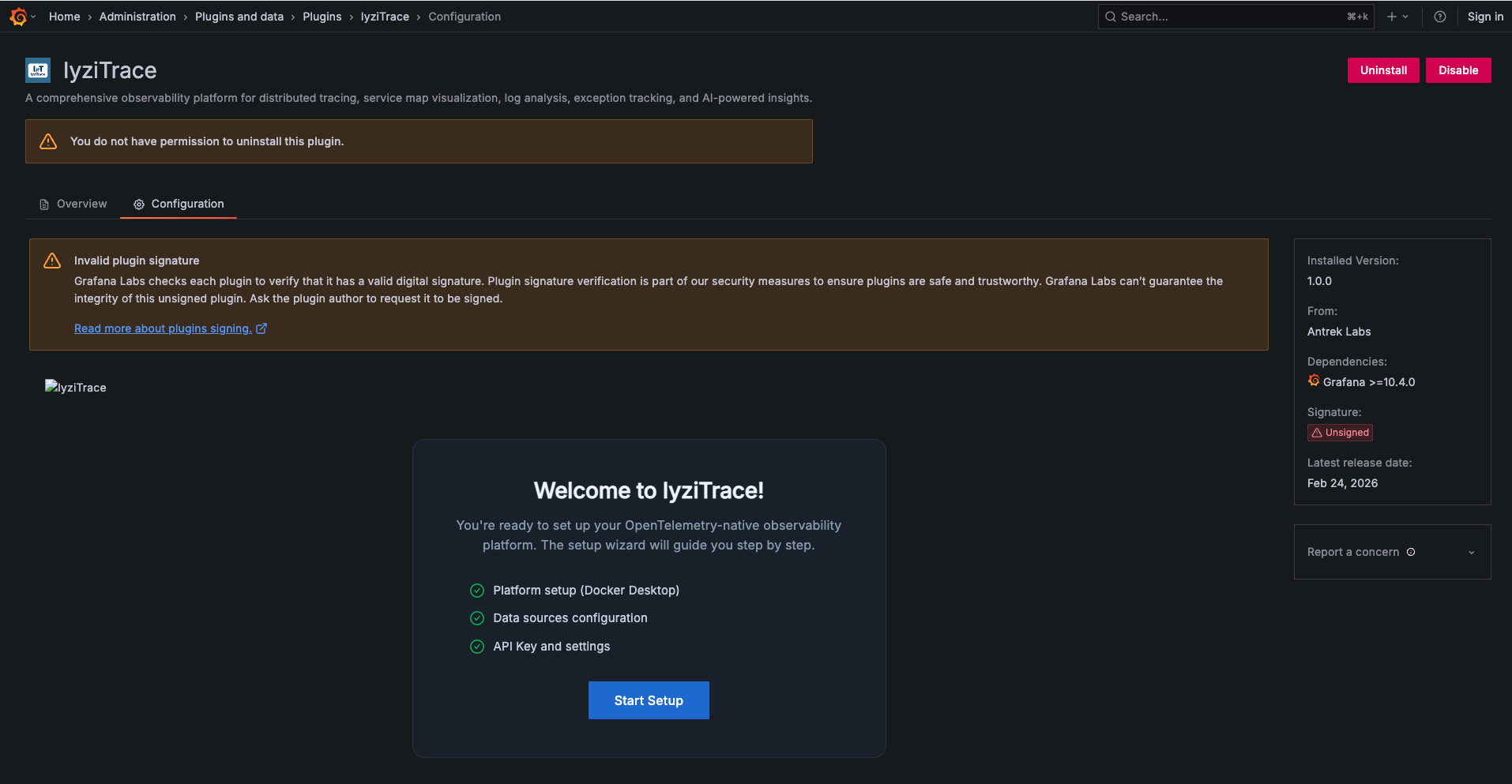 Plugin Configuration