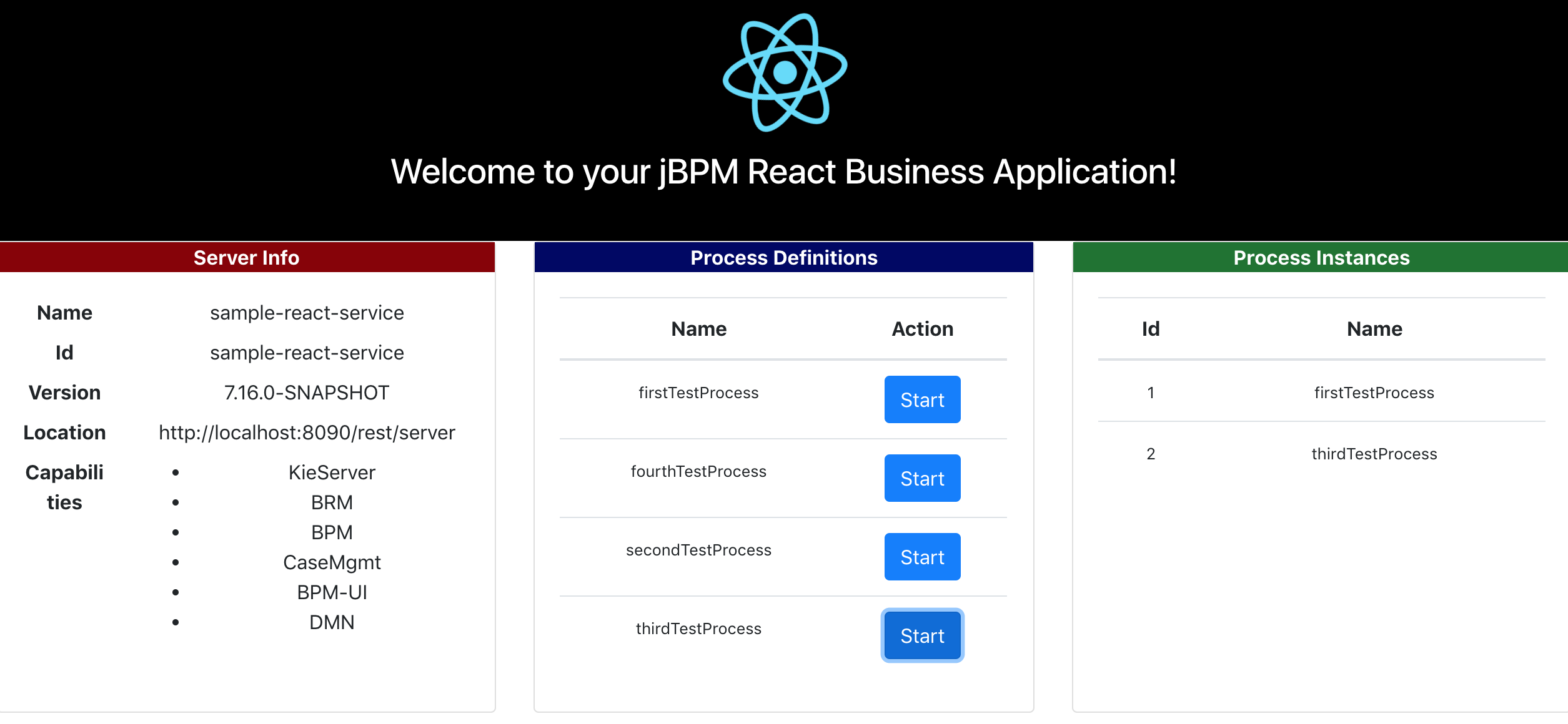 React demo