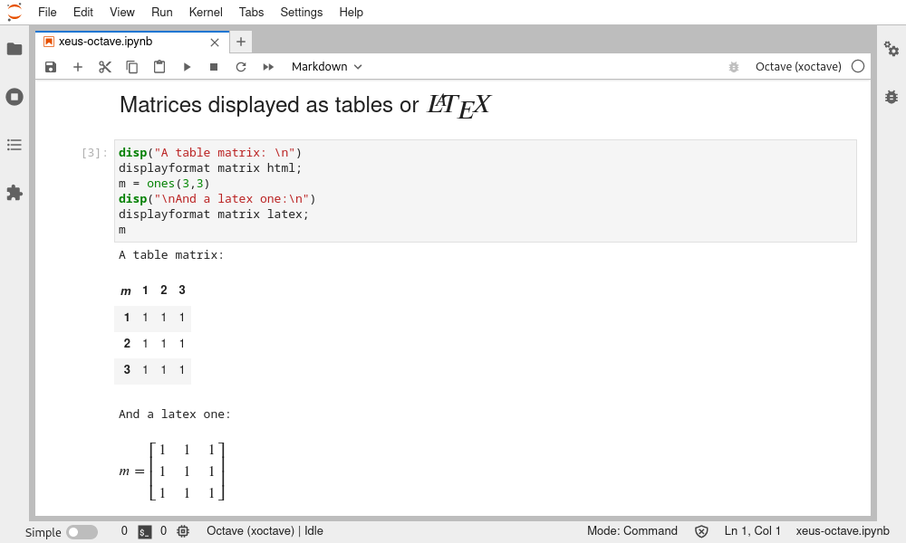 Rich display of tables