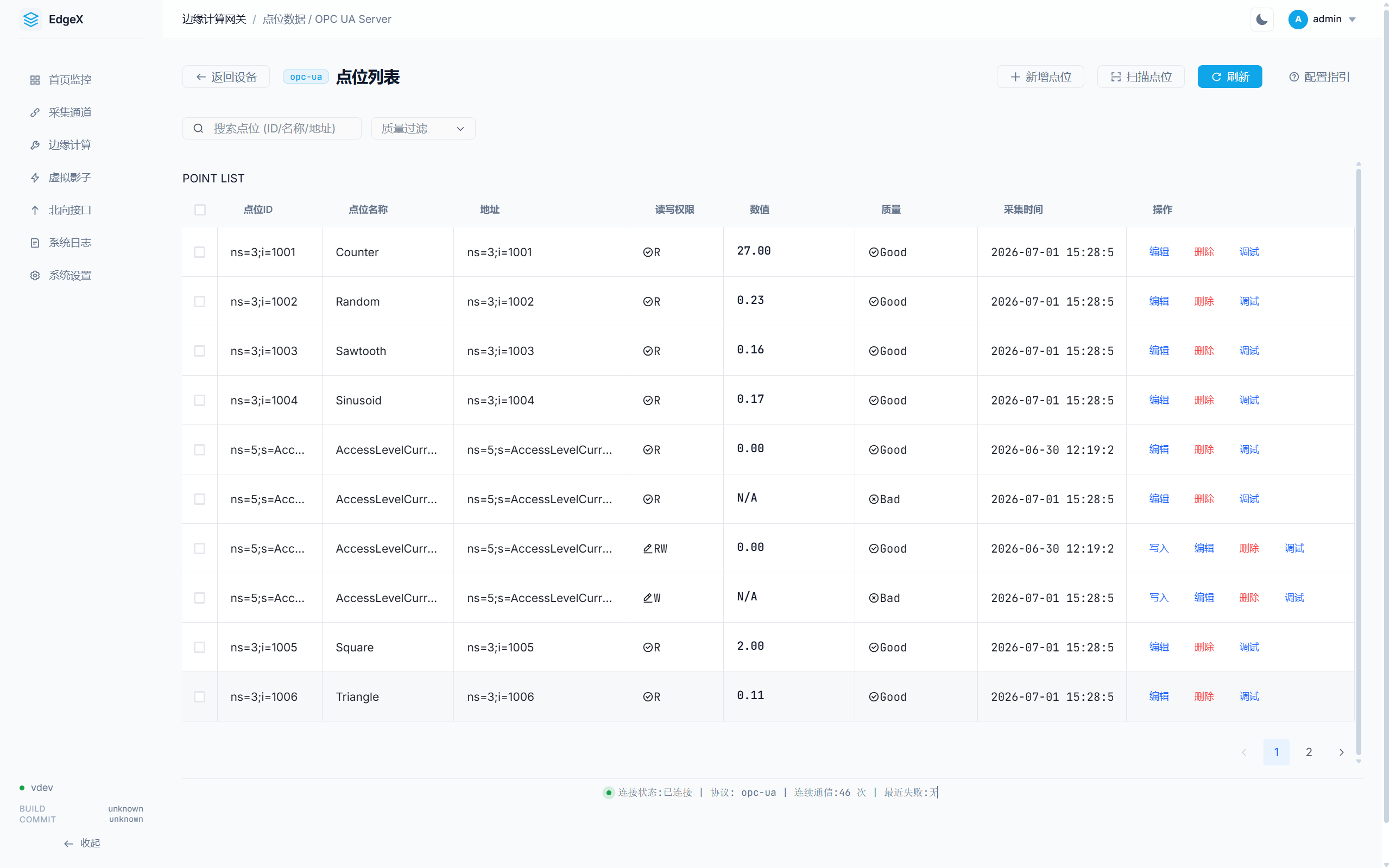 OPC UA Data Subscription