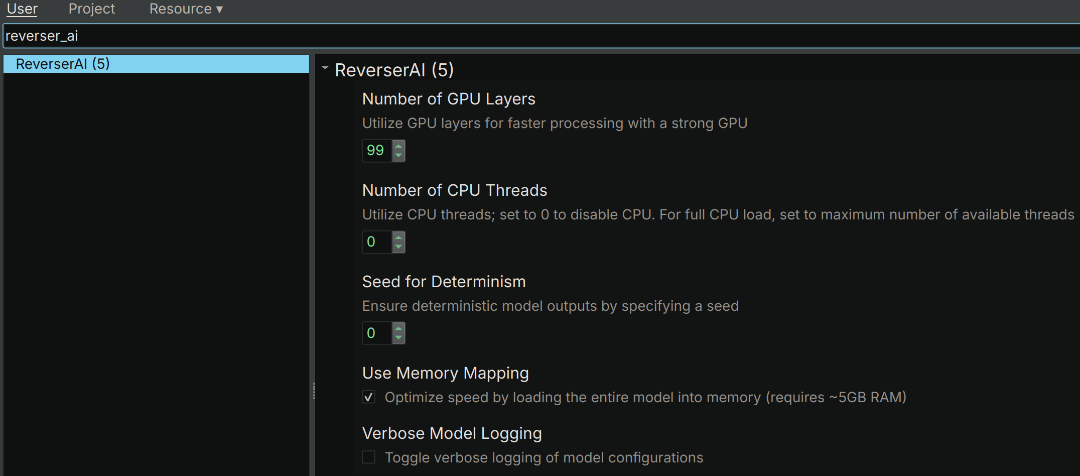 Plugin Settings