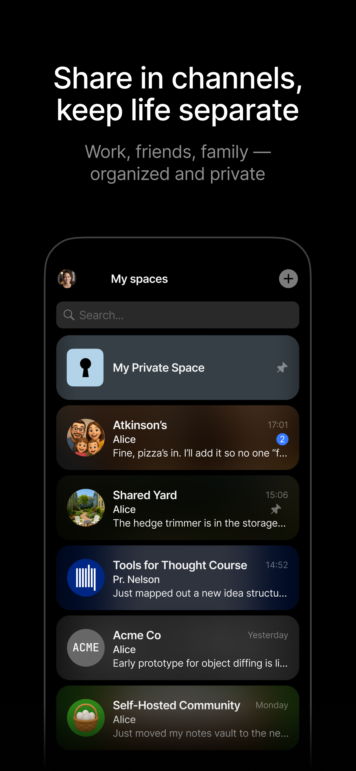 Spaces