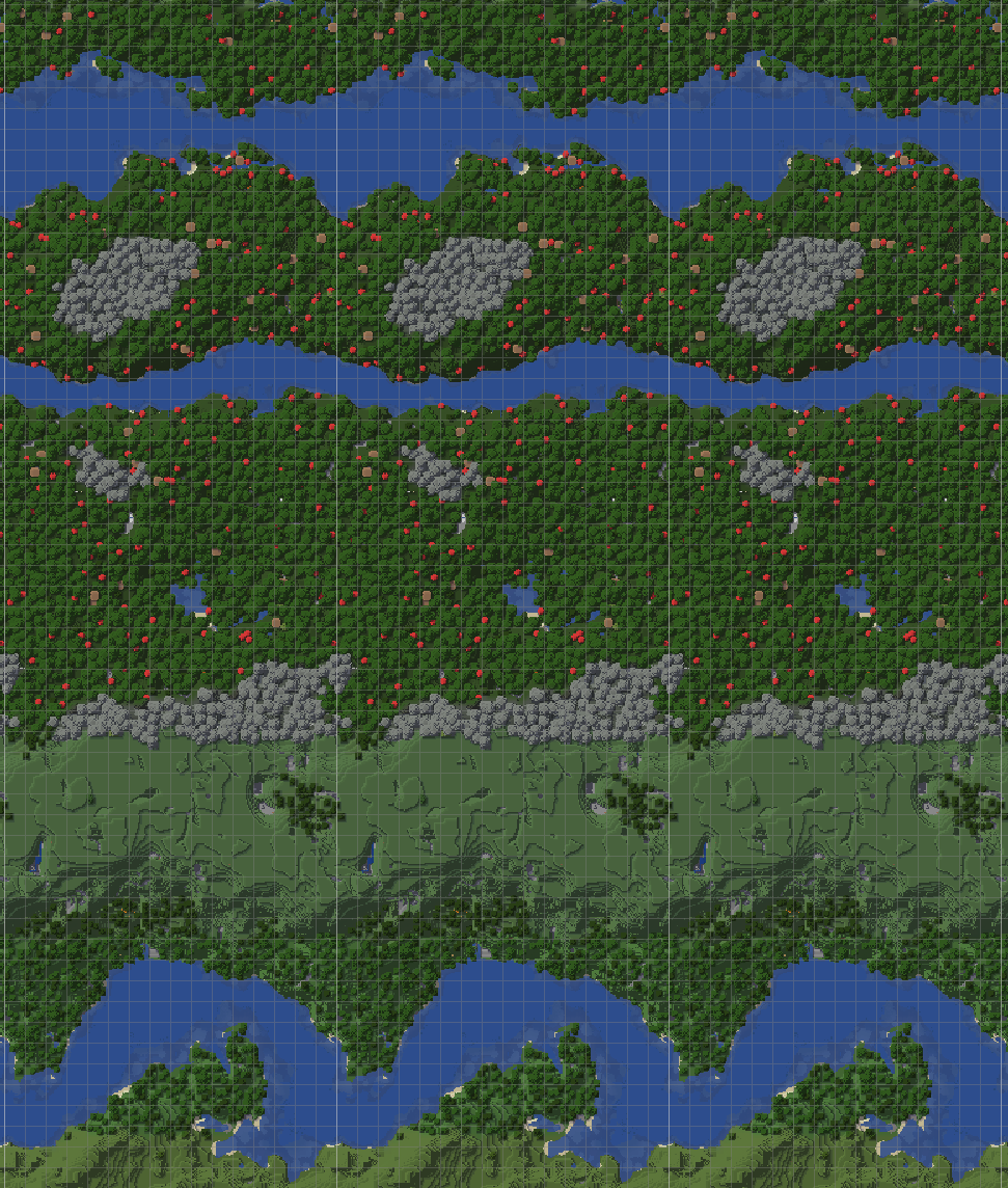 A tiny cylinder world on JourneyMap