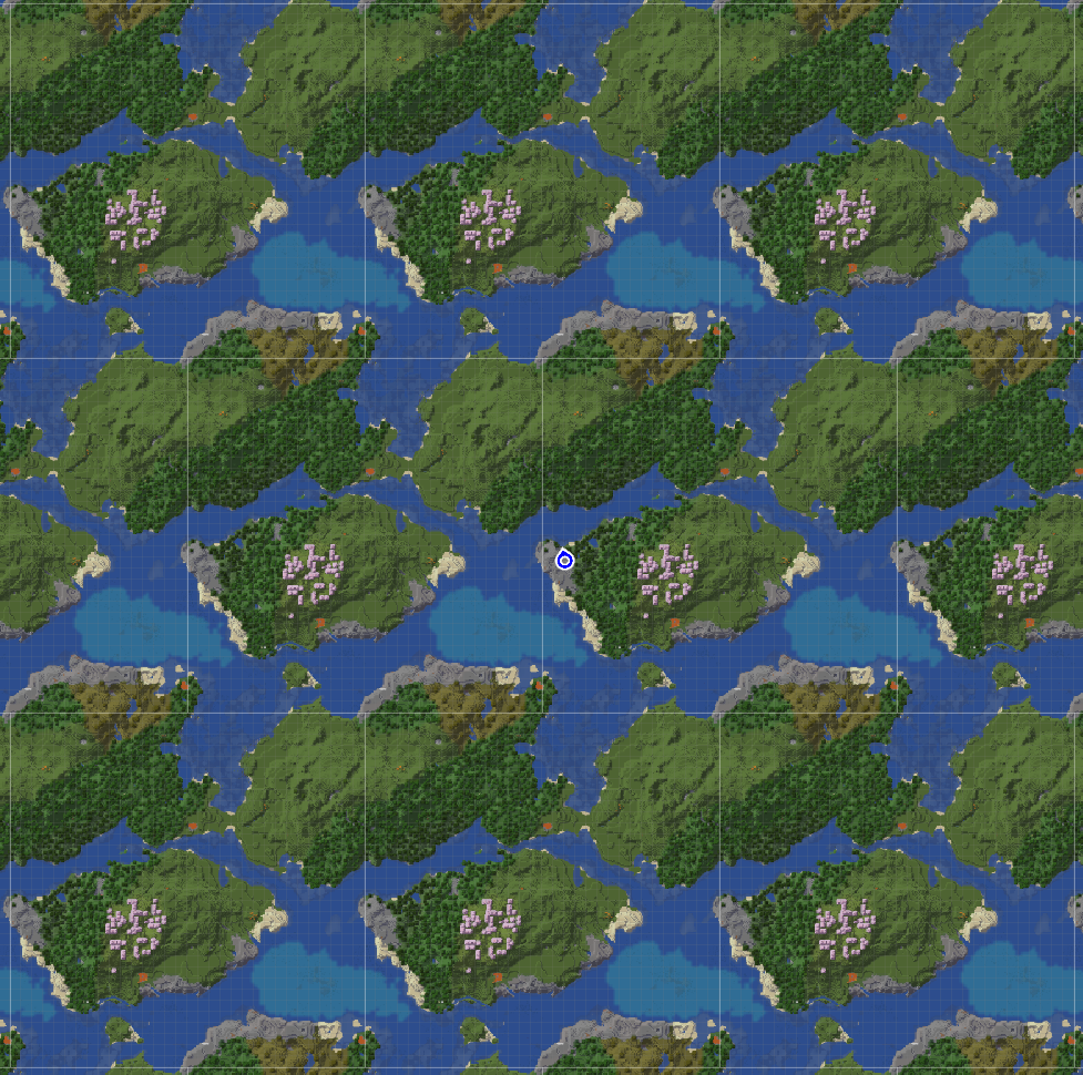 A tiny toroidal world with a shift on JourneyMap