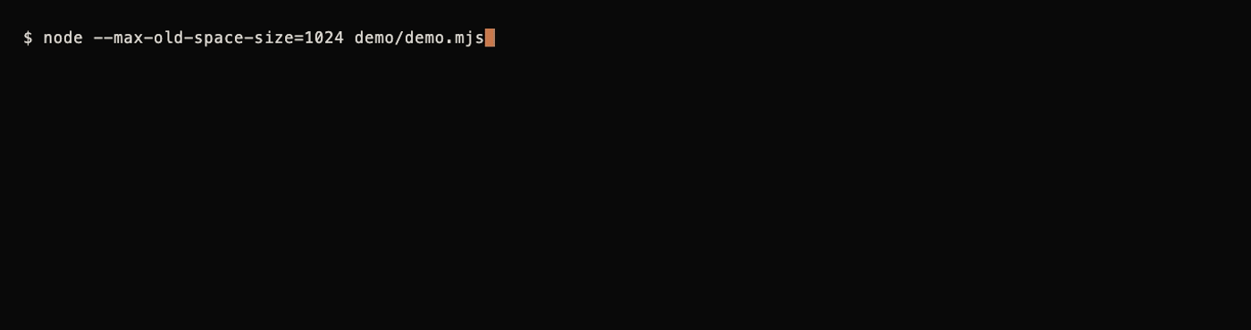 exceljs runs out of heap at 1 GB while sheetstream writes 1M rows in 79 MB