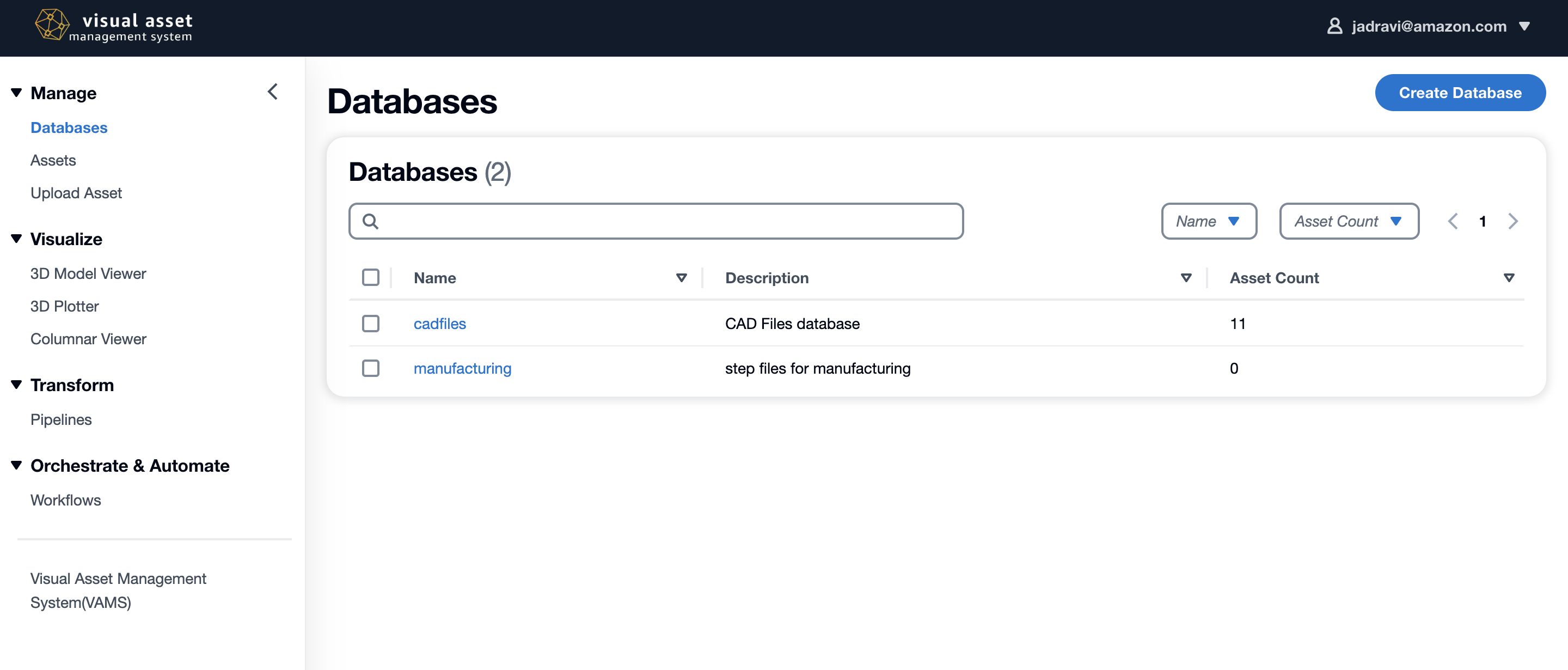 Database View