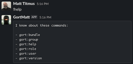 Monospaced command output