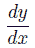 dy/dxの図