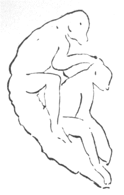 「第11図　マハエヴリプラームにある二猴の彫像」のキャプション付きの図